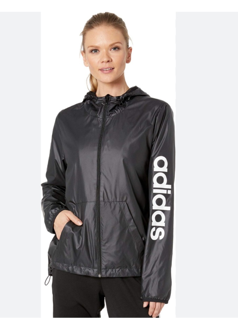 Adidas Women’s Essential Hooded Windbreaker